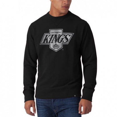 Pro Standard Mens NHL Los Angeles Kings Classic Chenille DK Crew Neck T- Shirt HLK161008-GBL Gray/Black